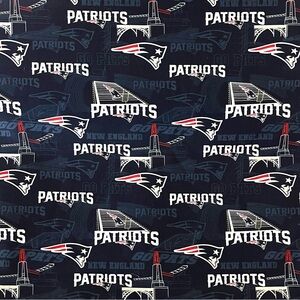 44 inch NFL Patriots Cotton Navy
Fabric BTY (Style 2)